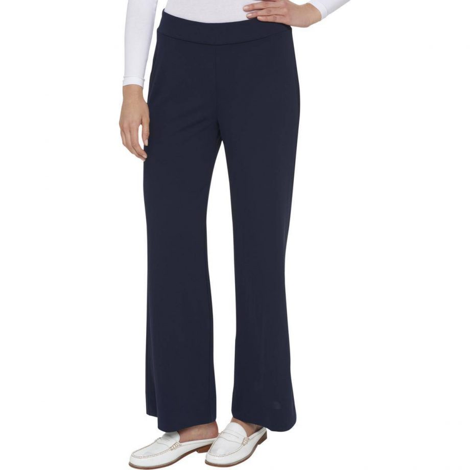 TOMMY HILFIGER Size XL Pull On Casual Wide Leg Pants NAVY