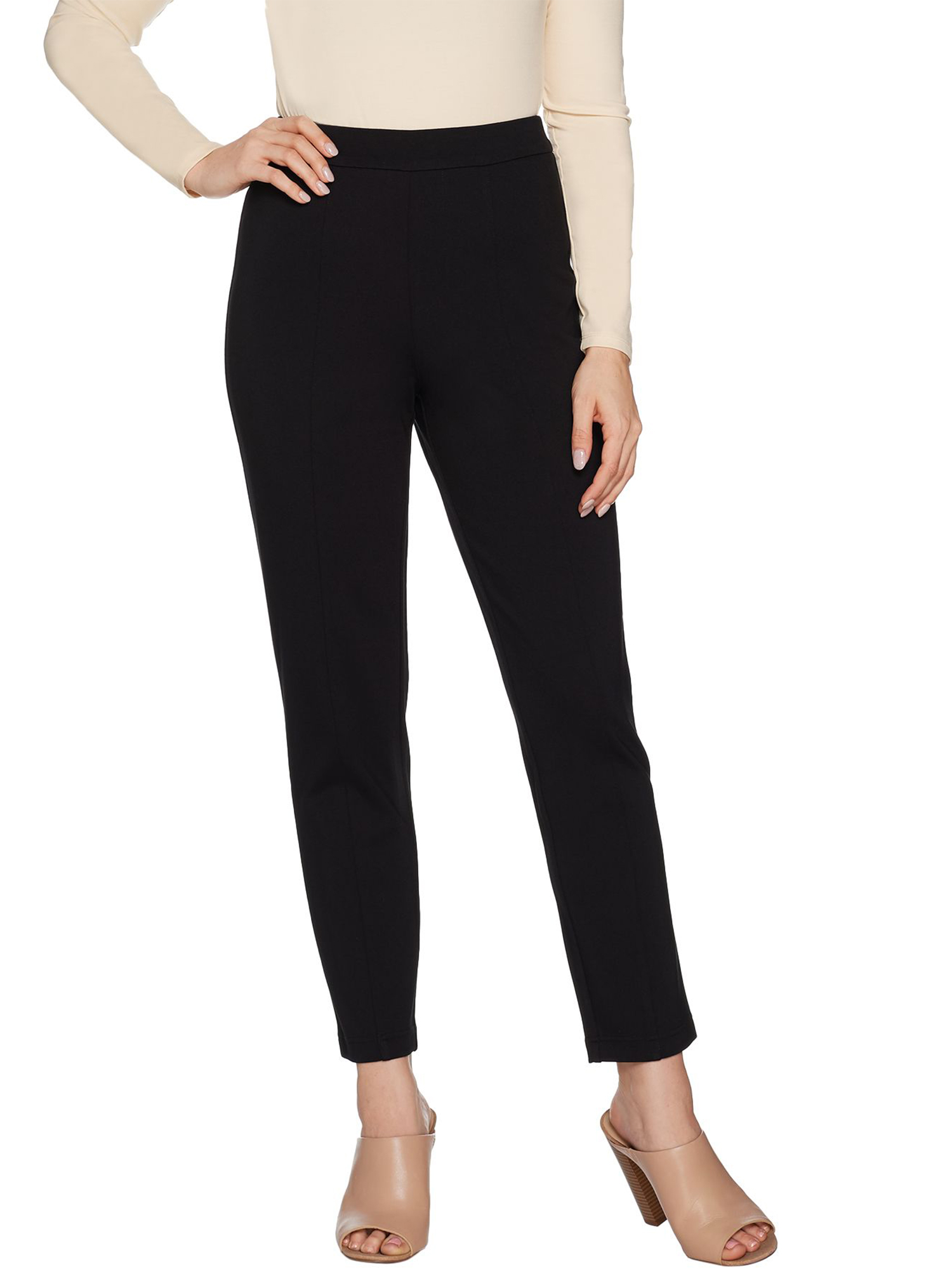 JOAN RIVERS Size PL Petite Signature Ankle Pants w/ Front Seam Detail ...