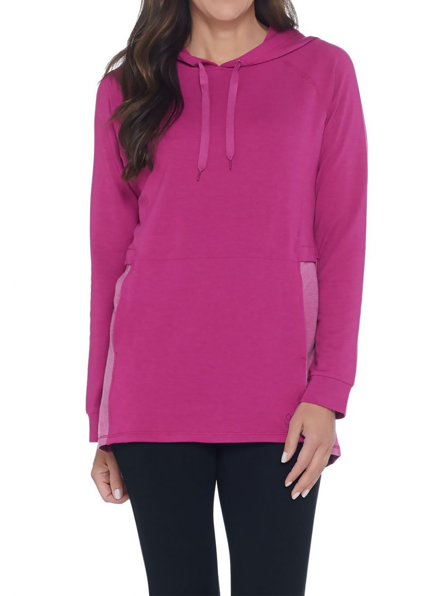 CUDDL DUDS Size L Comfortwear Hoodie BLACK