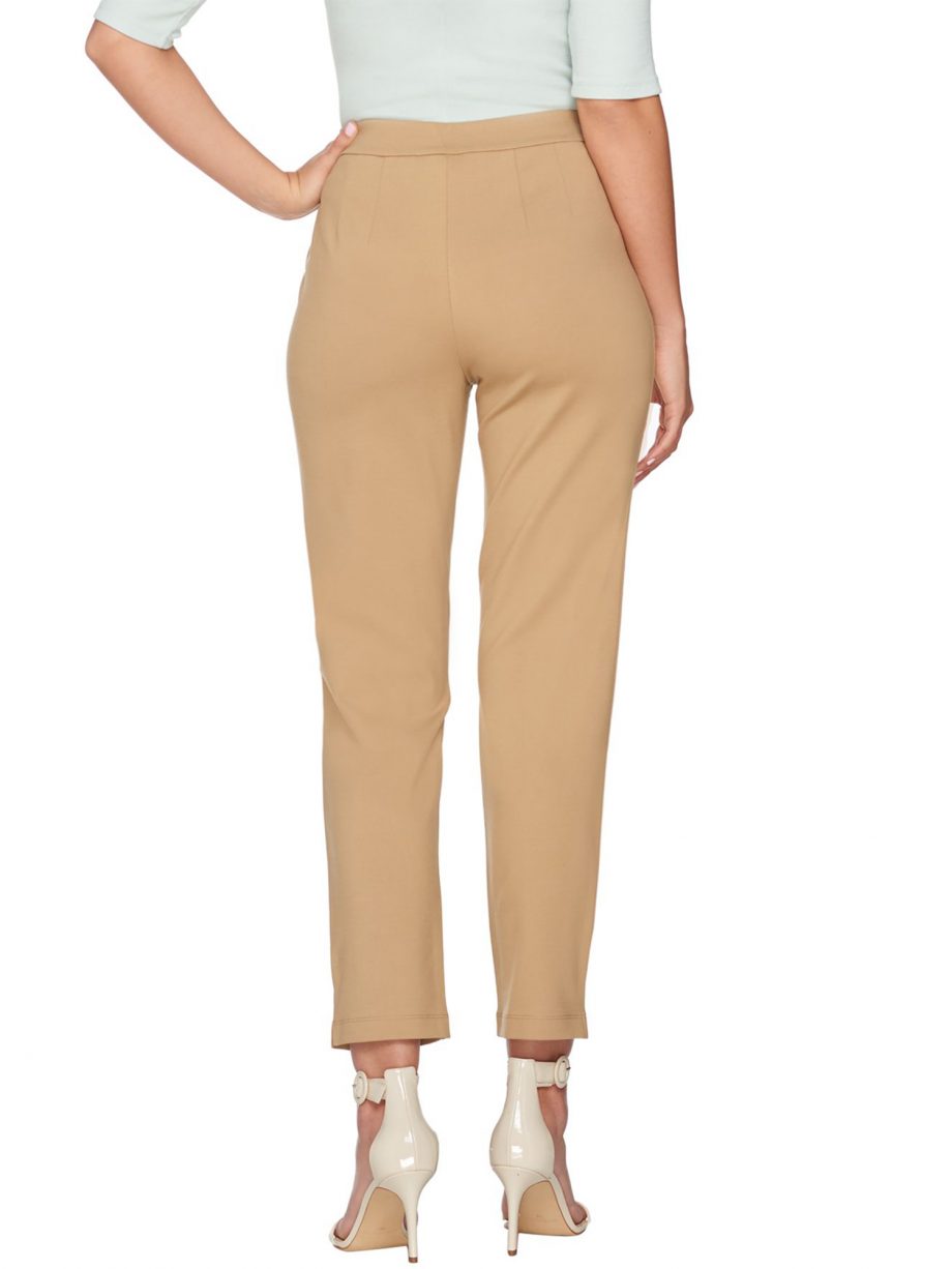 JOAN RIVERS Size XL Pull-on Ankle Pants WHITE