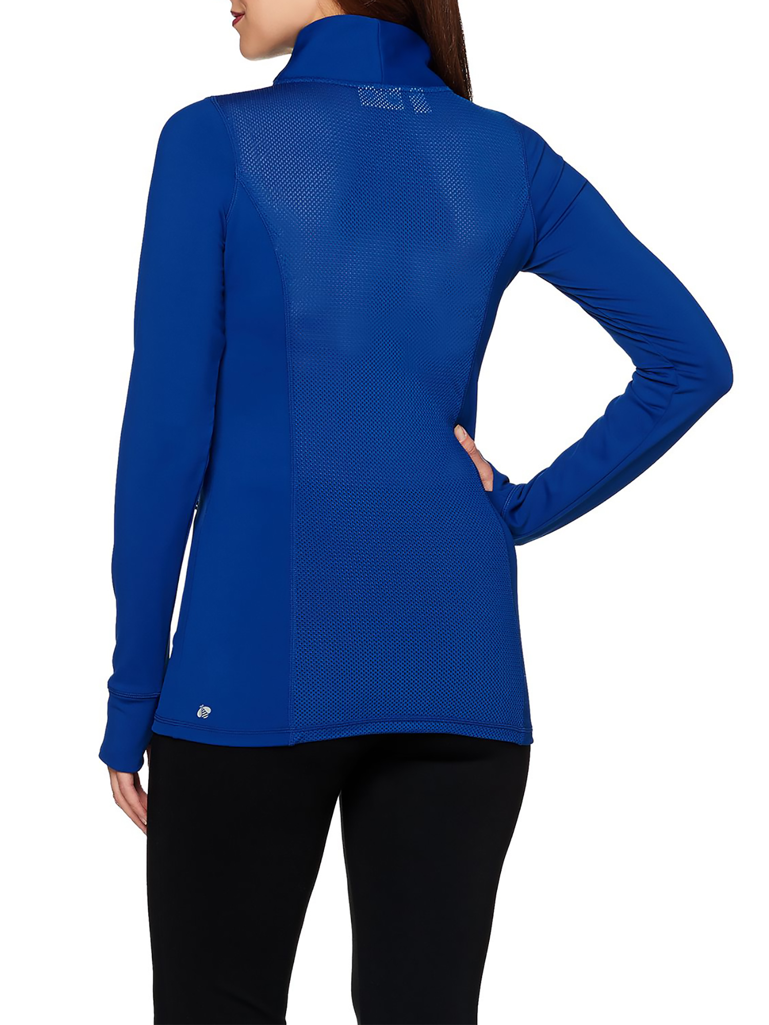 cee bee CHERYL BURKE Size XL Performance Jacket with Mesh Detail ULTRA MARINE