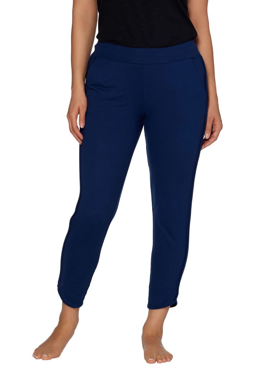 CUDDL DUDS Size XL Flexwear Ankle Pants NAVY
