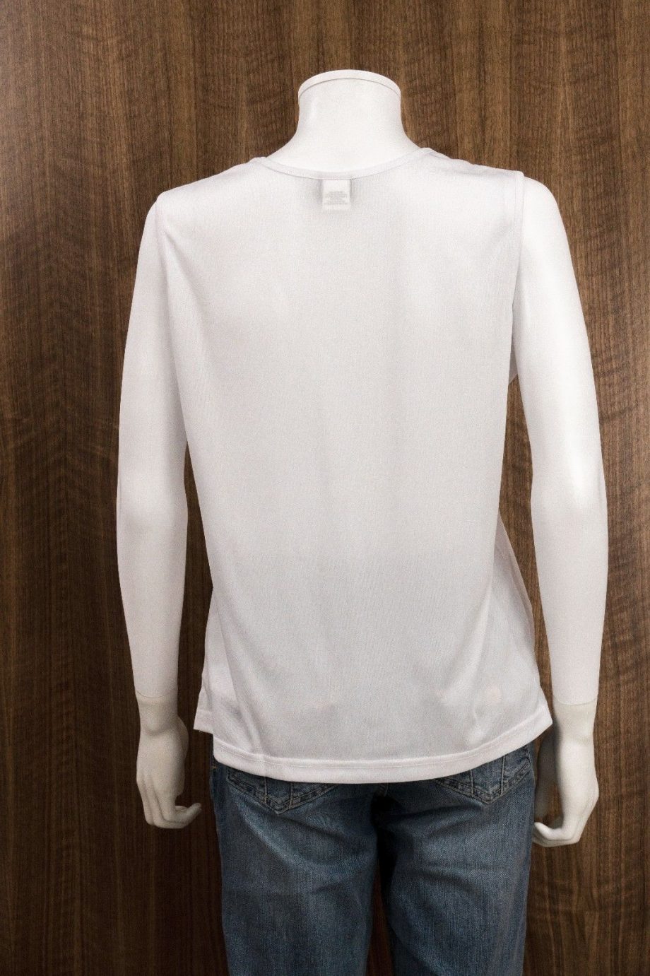SALON STUDIO Size PM 2pc Button Down Shirt Blouse Top WHITE