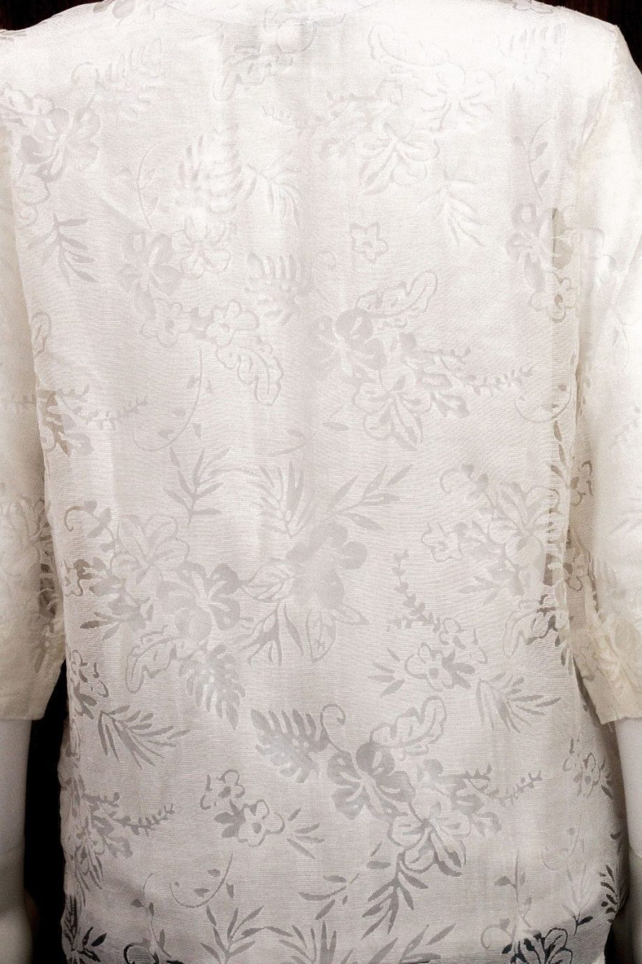SALON STUDIO Size PM 2pc Button Down Shirt Blouse Top WHITE
