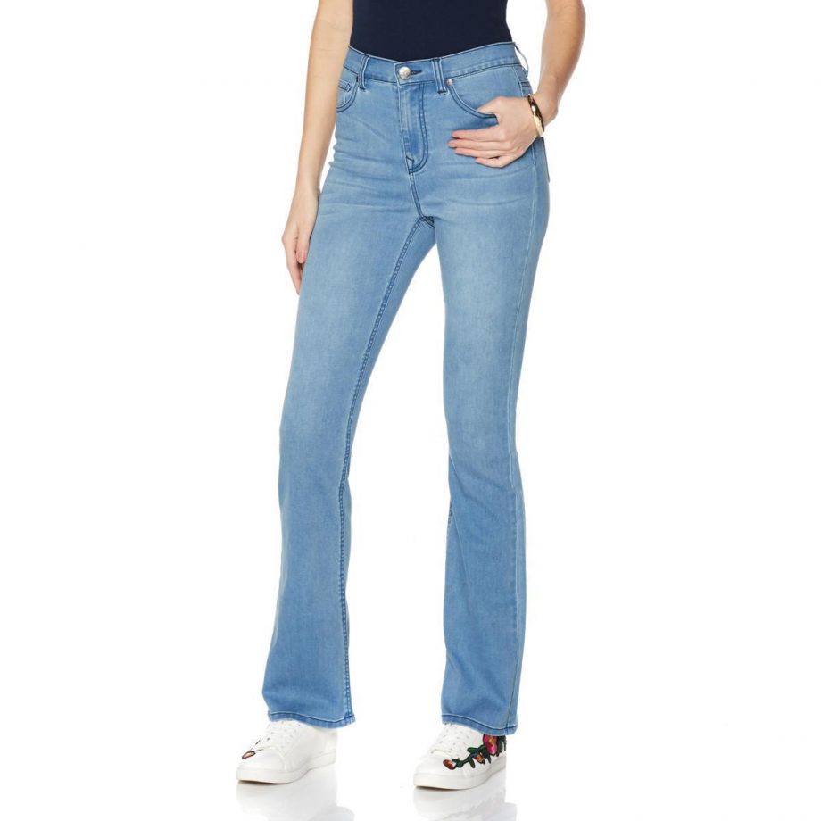 DIANE GILMAN Size 4T SuperStretch Lite Boot-Cut Jeans BLACK