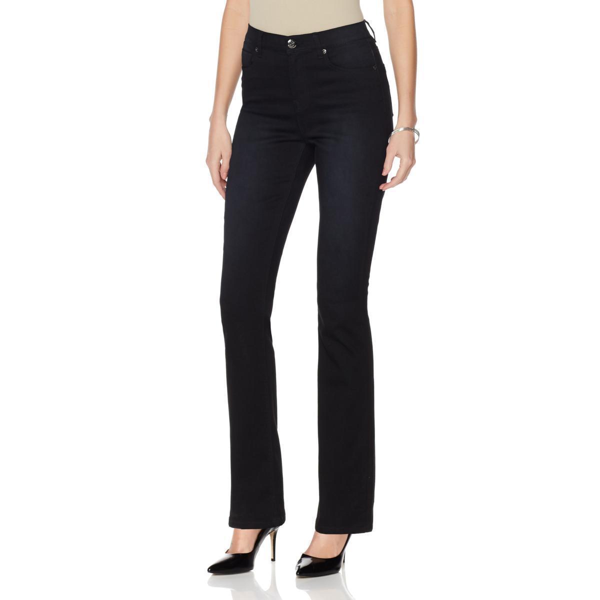 DIANE GILMAN Size 4T SuperStretch Lite Boot-Cut Jeans BLACK – NYC Moda ...