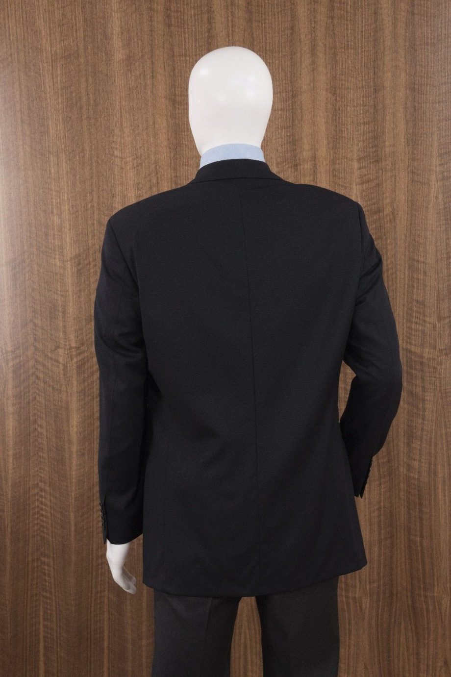 HUGO BOSS Size 38R Galilei / Sigma US 2 Button Sportcoat Blazer Solid BLACK