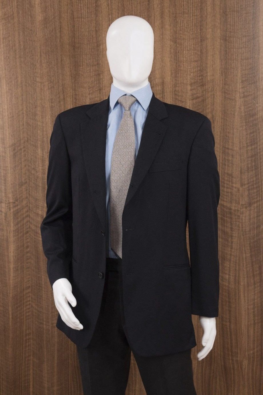 HUGO BOSS Size 38R Galilei / Sigma US 2 Button Sportcoat Blazer Solid BLACK
