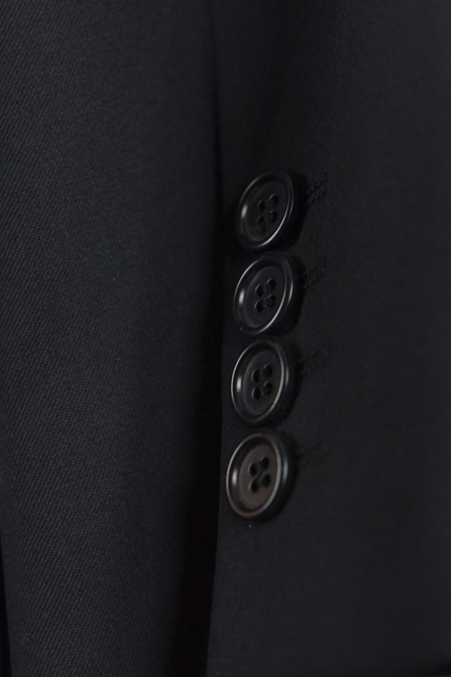 HUGO BOSS Size 38R Galilei / Sigma US 2 Button Sportcoat Blazer Solid BLACK