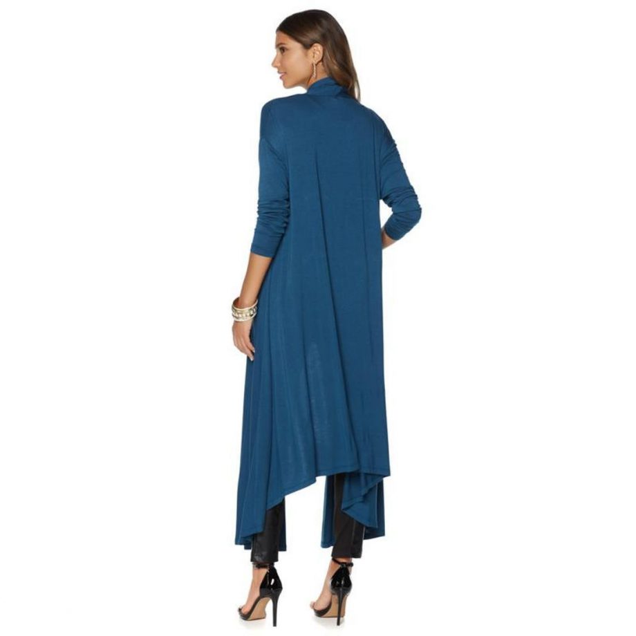 NENE Size PS Lightweight Glam Maxi Cardigan RED