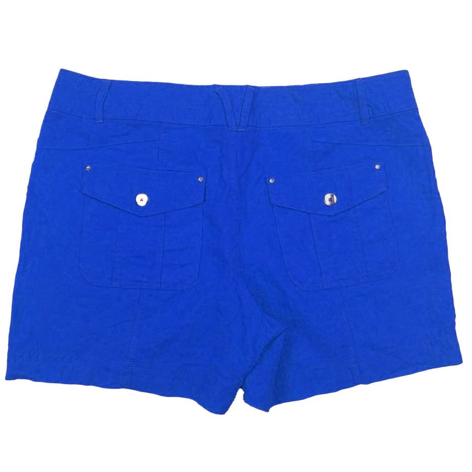 INC INTERNATIONAL CONCEPTS Size 10 Linen Shorts CARIBE BLUE