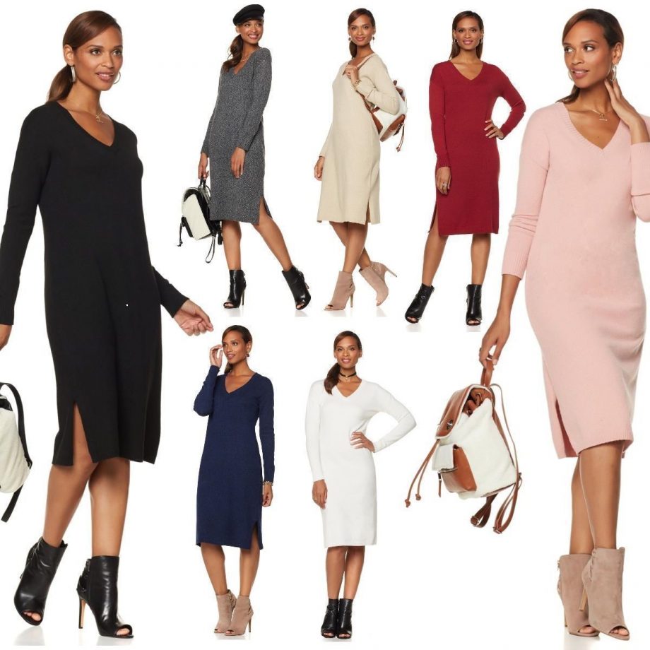 SERENA WILLIAMS Size M Off The Runway Sweater Dress Cream