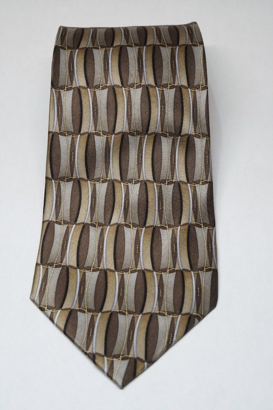 STAFFORD Multi-Color Mens Classic Tie Necktie Hand Made 100% Silk 57 x 4