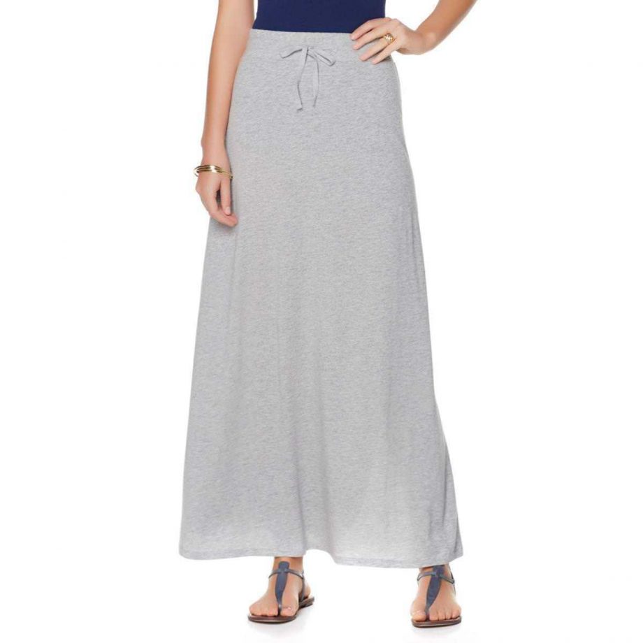 WENDY WILLIAMS Size S Solid Maxi Skirt BLACK