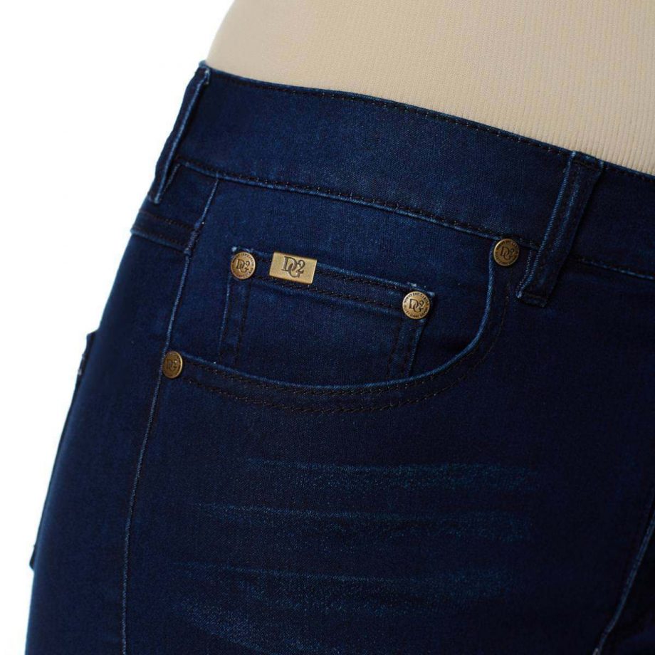 DIANE GILMAN Size 16W Super Stretch Lite Cuffed Cropped Skinny Jeans CORAL