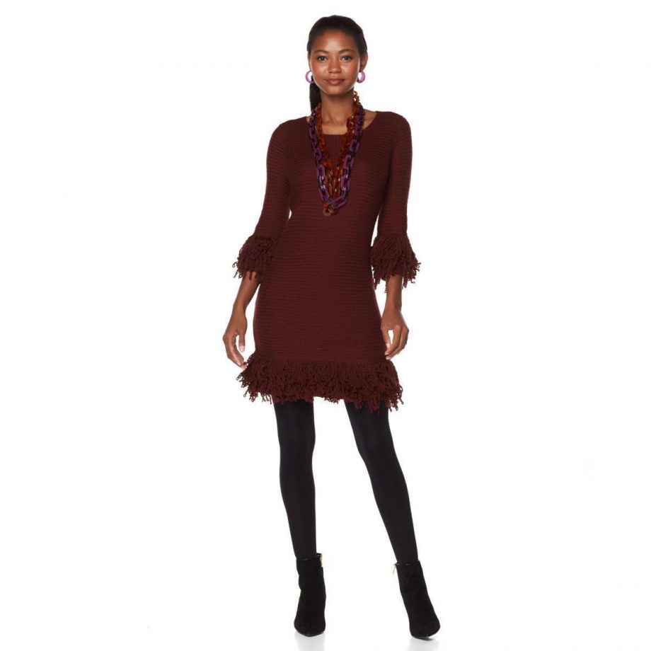 RARA AVIS BY IRIS Size M Apfel Sweater Pullover Dress IVORY