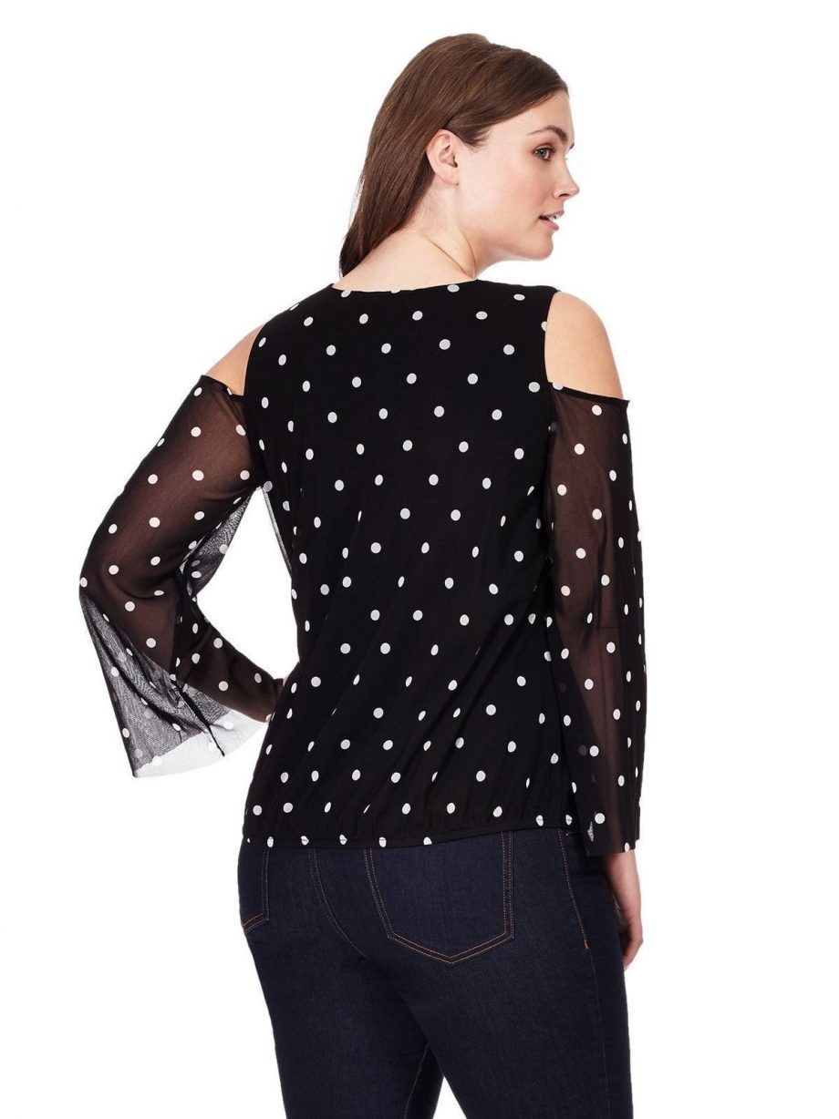 INC INTERNATIONAL CONCEPTS Size S Ribbed V-Neck Top BLACK