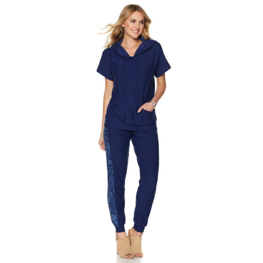 LISA KLINE Size 1X Vintage Pullover Hoodie BLACK