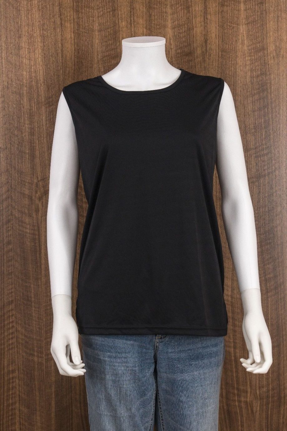 SALON STUDIO Size L 2pc Black Gold Button Down Sheer Blouse Tank Top