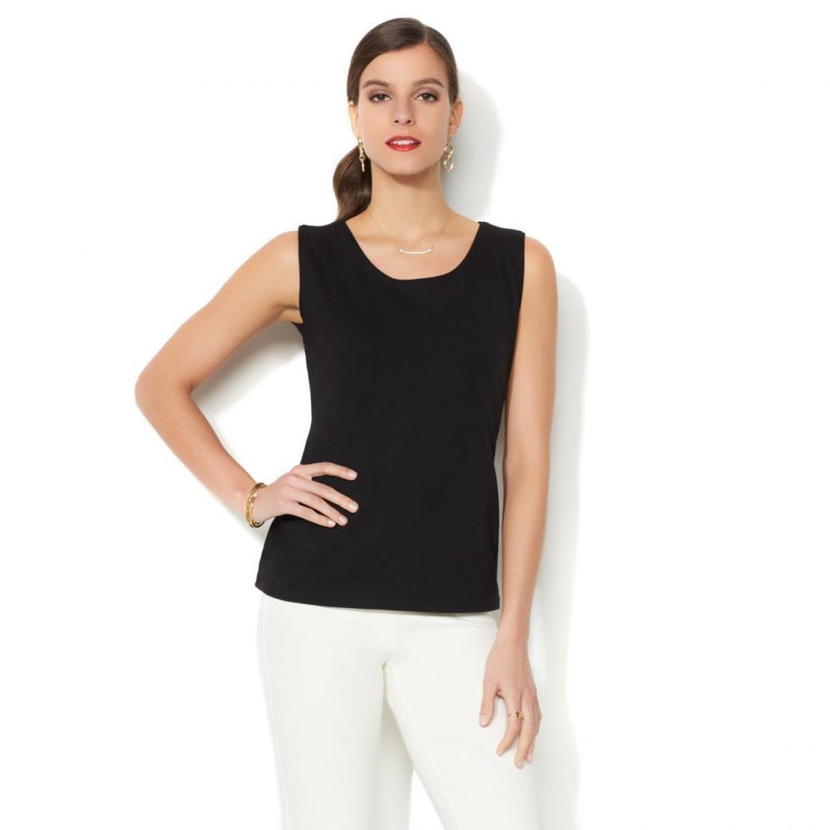 IMAN Size 3X Perfect Stretch Slimming Tank BLACK