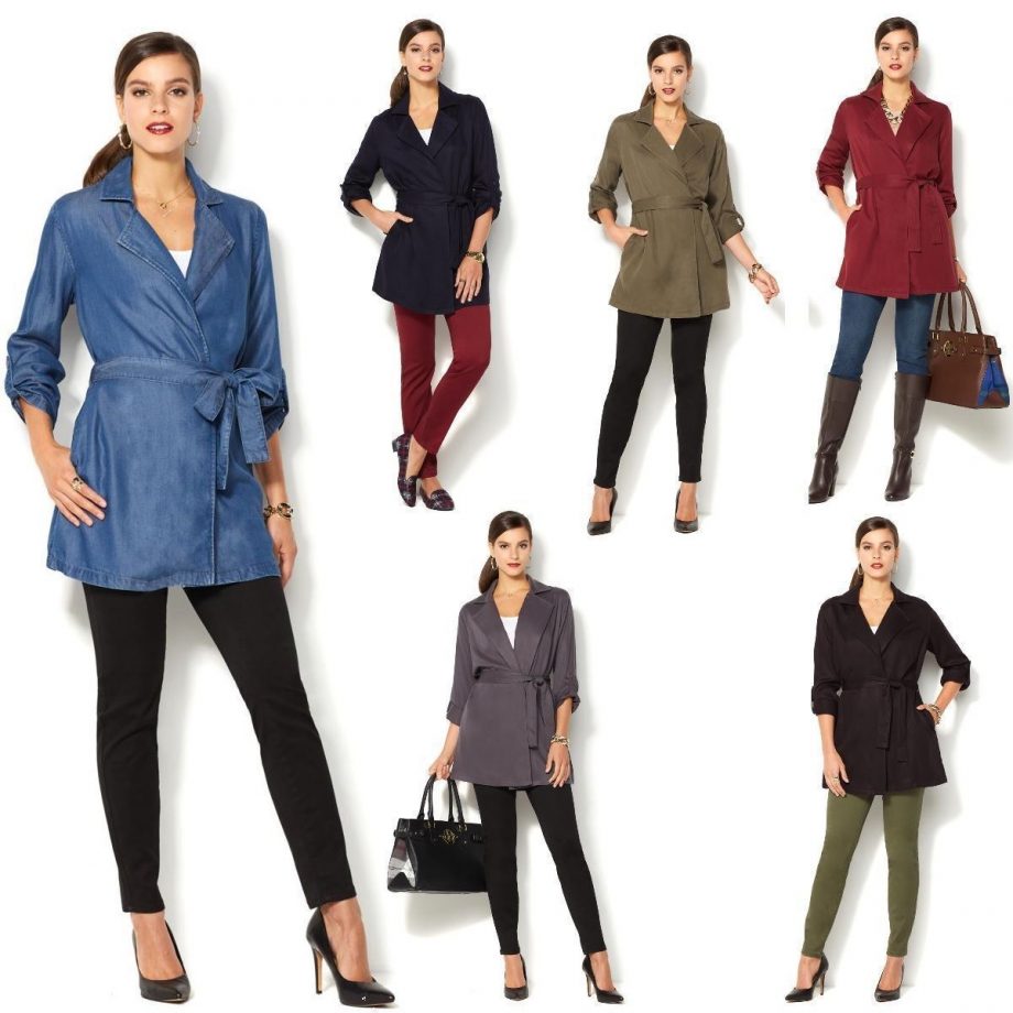 IMAN Size XS Long Sleeve Denim Draped Jacket CLASSIC DENIM BLUE